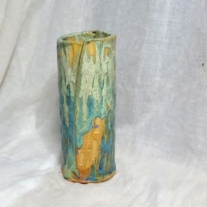 Handmade Glazed Pottery Vase